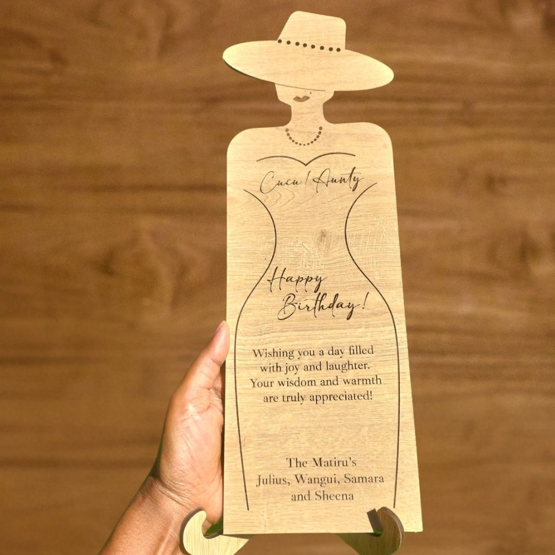 Birthday laser-cut card