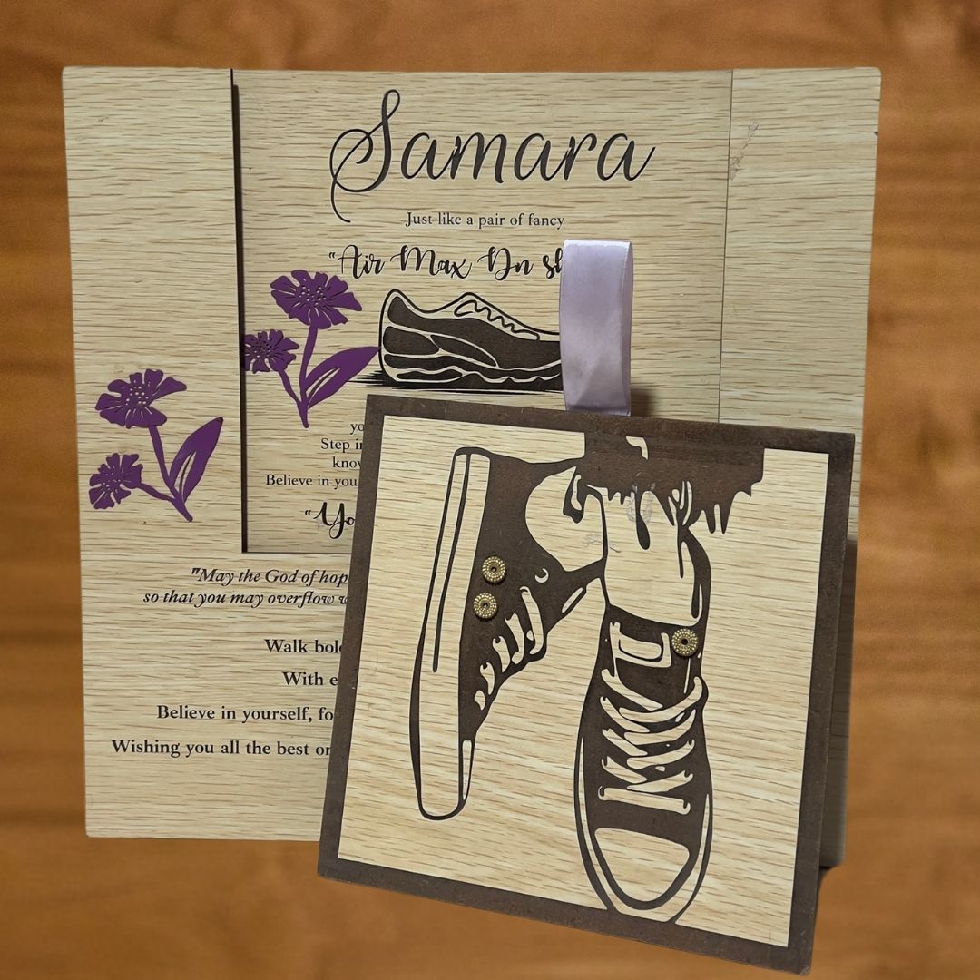 Precious Giftz laser-cut Success signature card