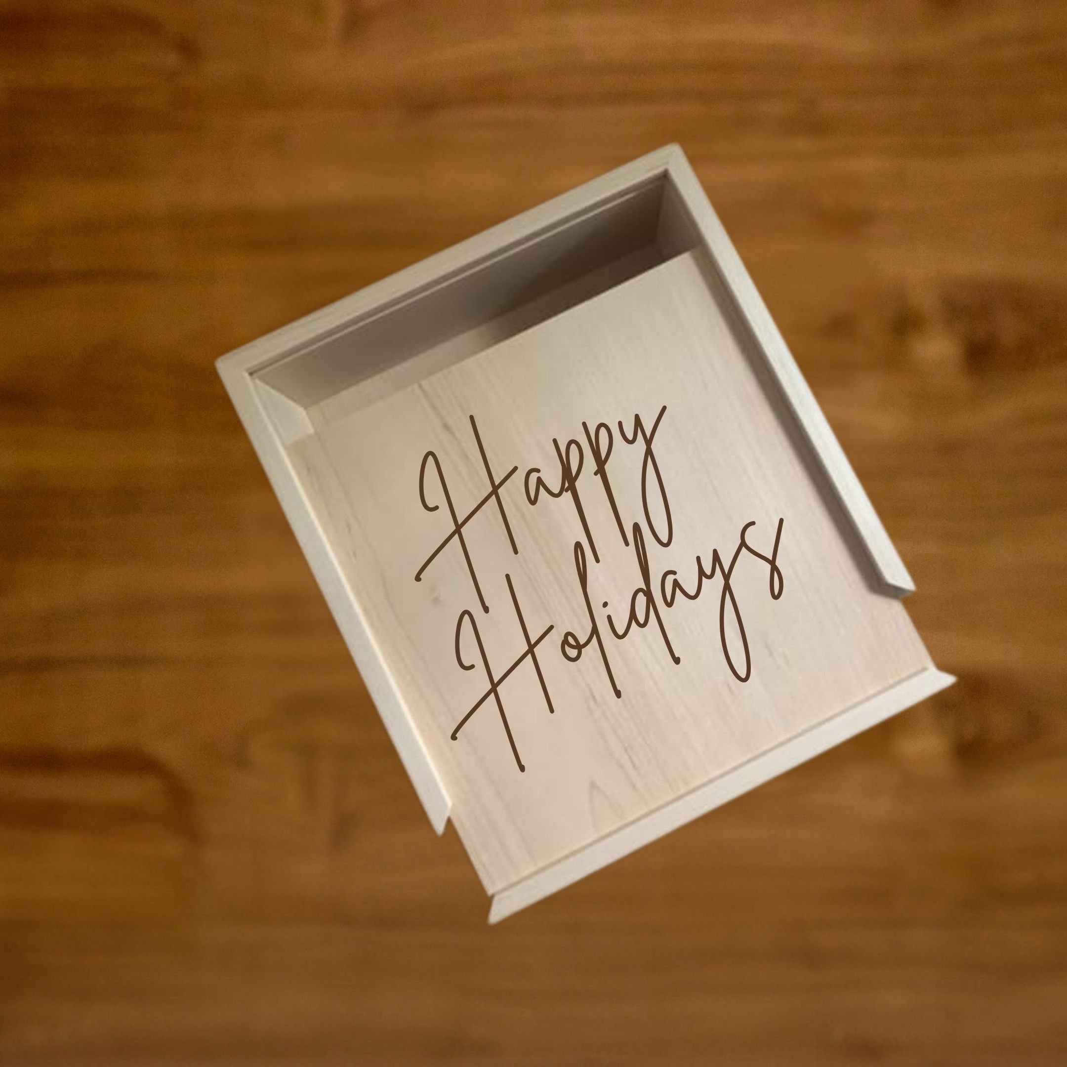 Precious Giftz personalised holiday gift box and wooden keepsake